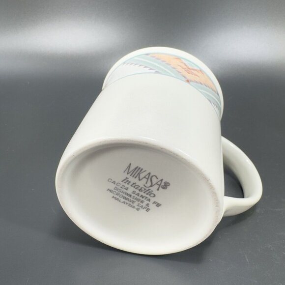 Mikasa Intaglio Santa Fe Ceramic Coffee Mug Cup Set 2 Mugs Cups Set Stoneware - Picture 6 of 14